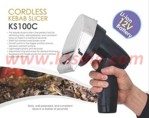 Cordless Kebab Knife Rechargeable Electric Knife Battery Powered Slicer Shawarma 2