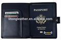 Factory Popular Design Embossed Logo Custom Travel Passport Holder 2