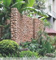 Faux river rock cobble and pebble stone exterior wall garden decoration 4