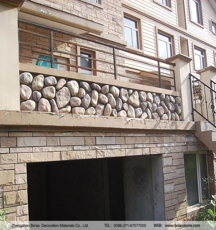 China supplier artificial stone river rock stone veneer 2