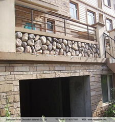 Aritificial small mushroom rock stone veneer wall covering