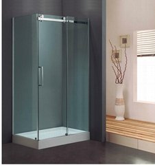 L-shape Stainless Steel Sliding Corner Shower Door (KT8115)