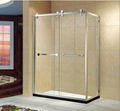 Luxuly Stainless Steel Frame 3 panel shower door (KT5214)