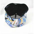 Custom 3D Embroidered Flat Bill Hip Hop Snapback Cap 3