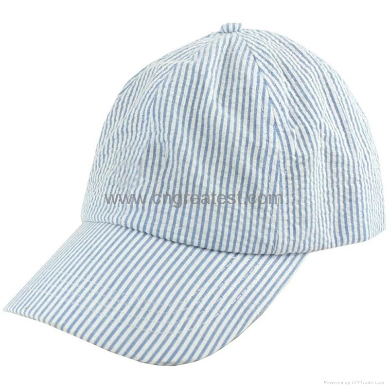Wholesale Classy Plain Seersucker Baseball Hat