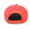 Hot Sale Suede 5 Panel Embroidery Flat Brim Snapback Cap 2