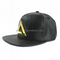 Comfortable Fashiom Metal Plate Snapback Hat Strap Back Cap 1