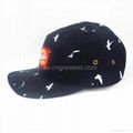 Custom 5 Panel Print Logo Woven Label Camp cap Hat And Cap 1