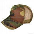 Good Quality Custom Distressed Camo Trucker Mesh Cap Hat 1