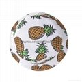 100% White Cotton Pineapple Printed Children Kids Bucket Hat 2