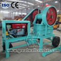 Mini Diesel engine jaw crusher price In