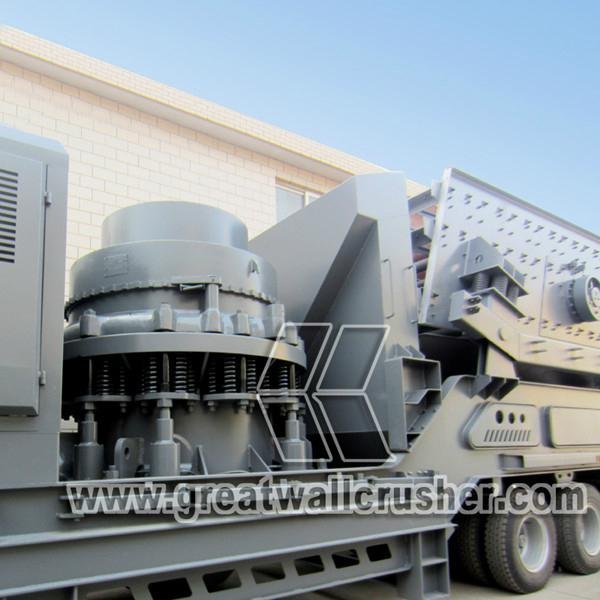Mobile crushing plant for 90 TPH granite crushing plant 