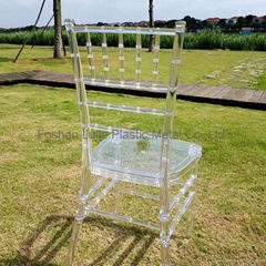 Transparent chiavari chair plastic clear resin chair 