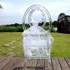 Tiffany chiavari chair plastic clear resin chair 