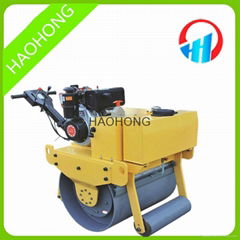 Walk behind single drum vibratory road roller compactor