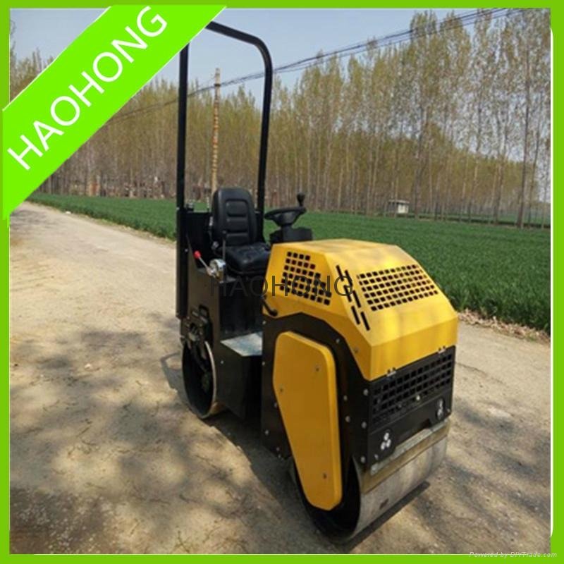 1 ton full Hydaraulic ride-on road roller compactor  2