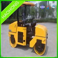 3 ton rid-on self-propelled double drum vibratory road roller  3