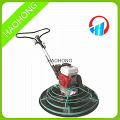 Ride-on power trowel concrete leveling machine