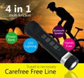 LED Flashlight Speaker Portable Bike