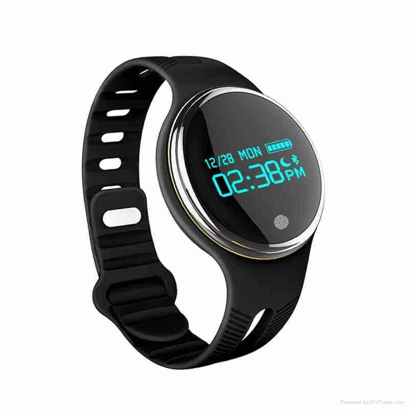 2016 New Arrival smart wristband pedometer watch with Blue OLED screen
