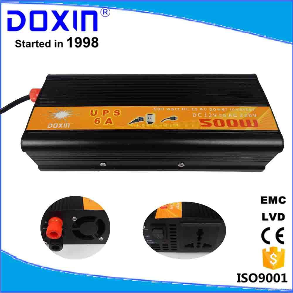 DC/AC Single output type 500w modified sine wave inverter with ups charger