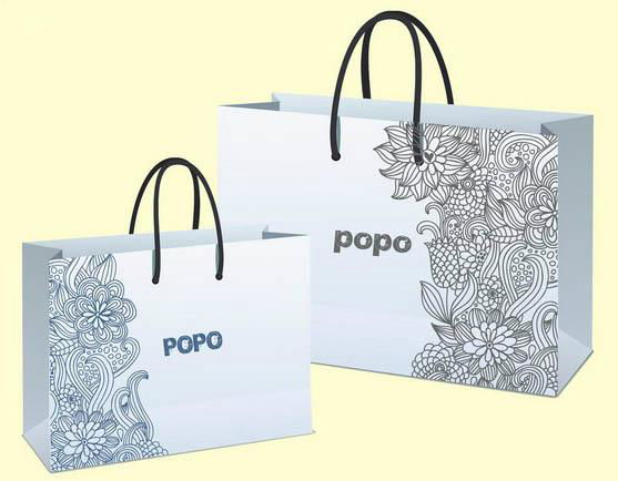 new design kraft paper bag with handle in machine price