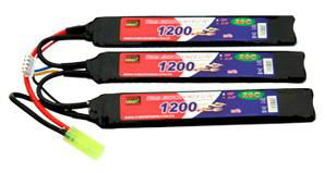 EP Lipo Battery Pack 1200mAh 20C 11.1V 3S1Pair-soft gun 