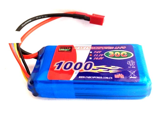 EP Lipo Battery Pack 1000mAh 30C 3S1P 11.1V for RC Car Boat Truck Heli Airplane 2