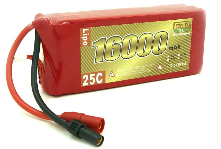 EP Lipo Battery Pack 16000mAh 14.8V 25C 4S1P 2