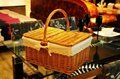 wicker picnic basket with handle 2