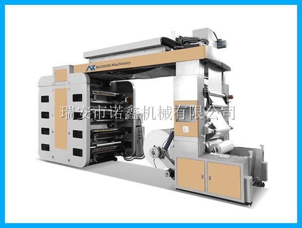 NXT6 6 color stack type flexo printing machine for plastic film bag 4