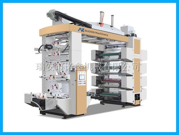 NXT6 6 color stack type flexo printing machine for plastic film bag 3