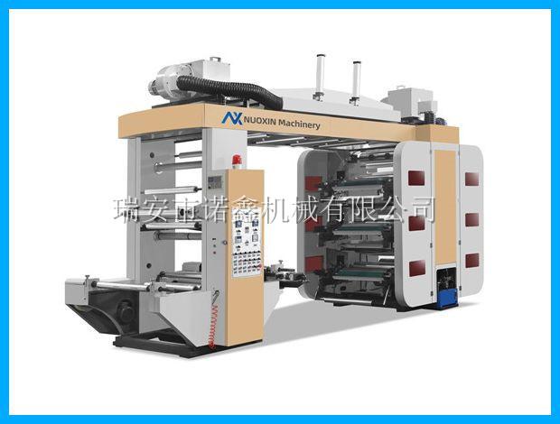 NXT6 6 color stack type flexo printing machine for plastic film bag