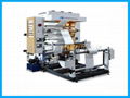 NXC4 4 color stack type flexo printing machine for plastic film bag