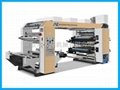 NXC4 4 color stack type flexo printing machine for plastic film bag