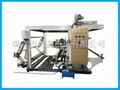 NXC2 2 color stack type flexo printing machine for plastic film bag