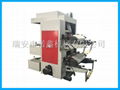 NXC2 2 color stack type flexo printing machine for plastic film bag