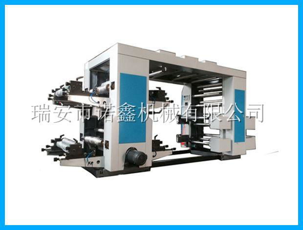 NXZ4 4 color stack type flexo printing machine for plastic film bag 4