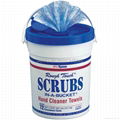 Industrial Scrubby Hand Cleaner Towels Scrubby Wet Wipes 1