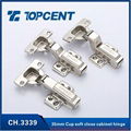 One way steel soft closing hydraulic cabinet door hinge