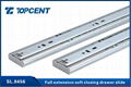 Top Quality hydraulic soft close full extension ball bearing drawer slide 3