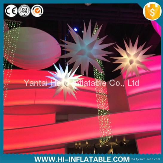 Hot sale wedding led twinkle inflatable star decoration