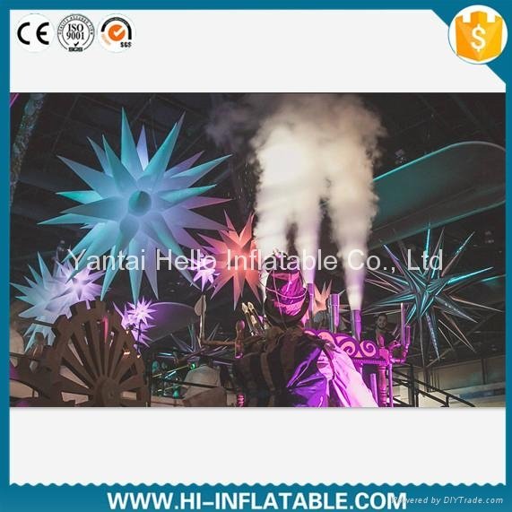 Hot sale air blown led light star balloon for party decoration 2
