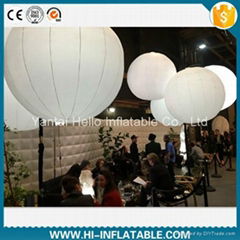 Hot sale led light inflatable ball decoration for wedding event