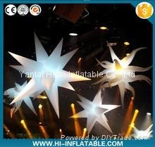 Hot sale led twinkle inflatable star balloon for wedding decoration