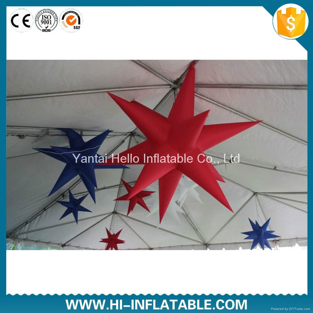 Christmas festival use inflatable led star decoration for sale 3