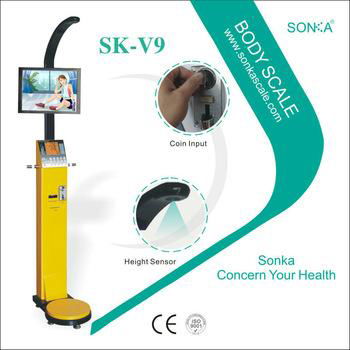 Multi tester SK-V9 Vending Printer Health Kiosk Body Scale