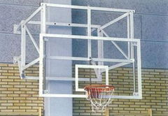 Hang on the wall under the mobile folding backboard