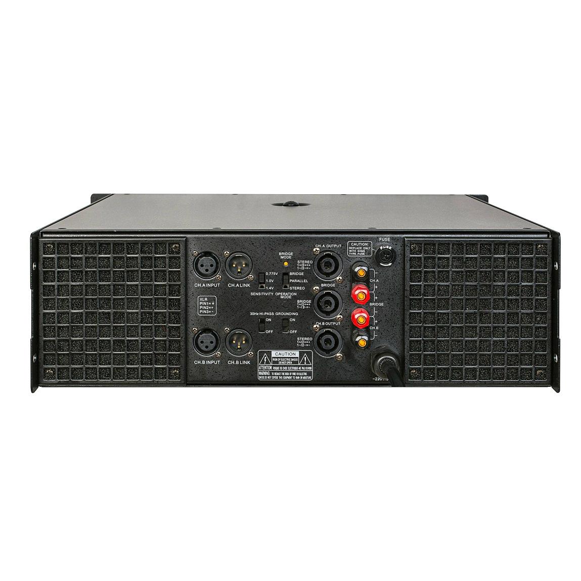 3U class H professional power amplifier (2*900W at 8 honm) 3