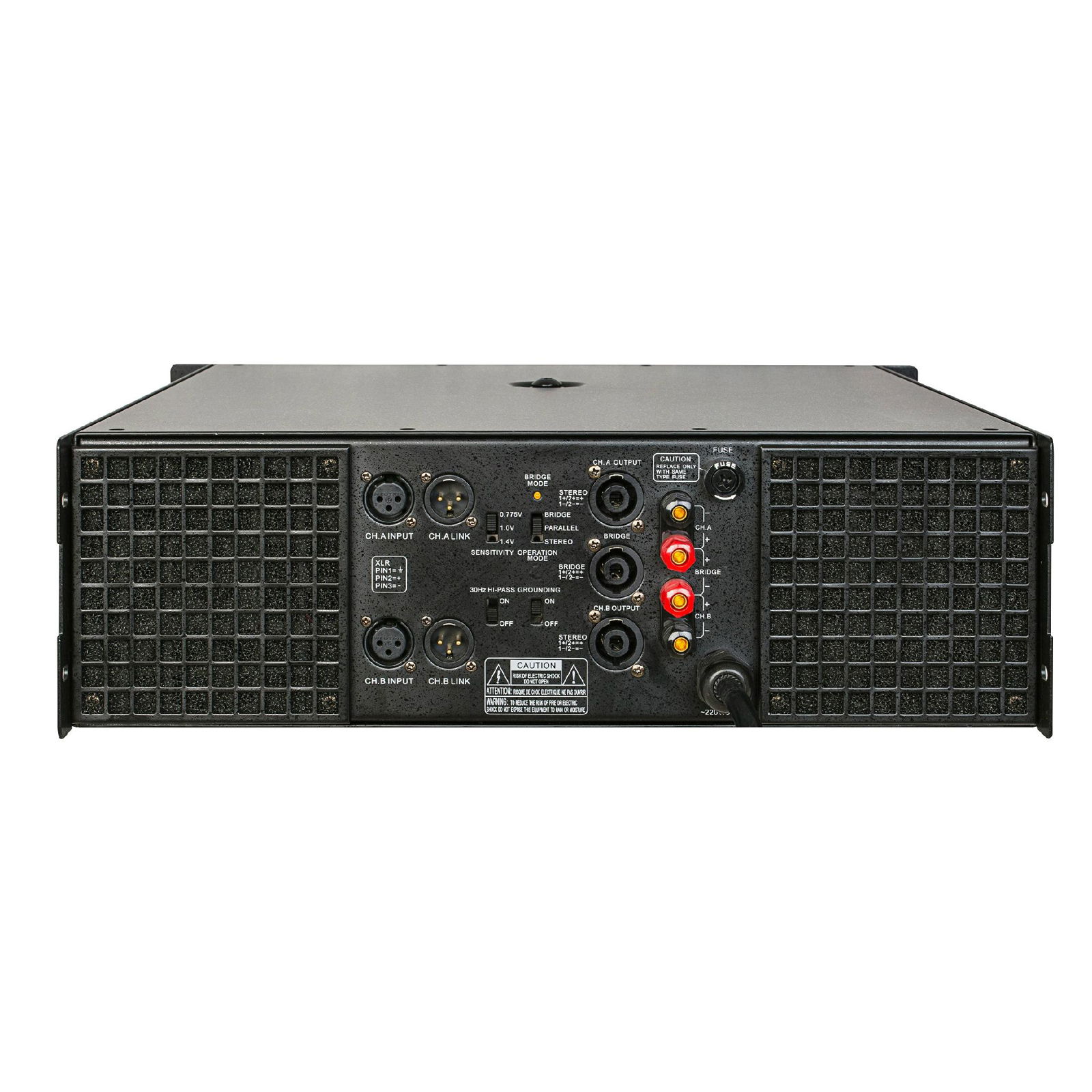 3U class H professional power amplifier (2*1300W at 8 honm) 3